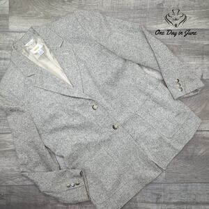 Talbots 2 Button Silk Wool Blazer Size 12